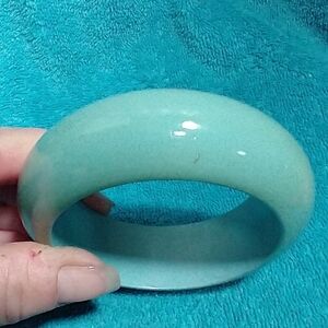 Elegant Turquoise Blue Large Bangle Bracelet vintage